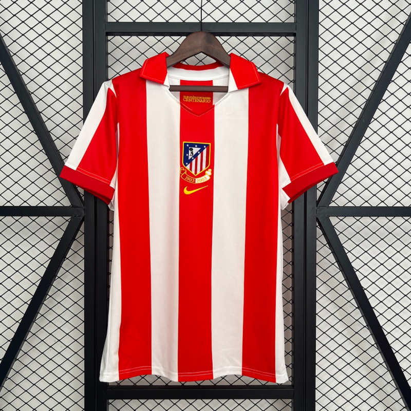Retro Atletico Madrid 02/03 Centenary Stadium Edition Home jersey Fan Version