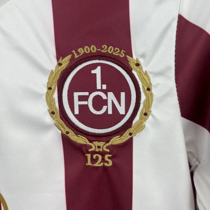 2025/26 1. FC Nurnberg 125th Anniversary jersey kids Kits size: 16-28