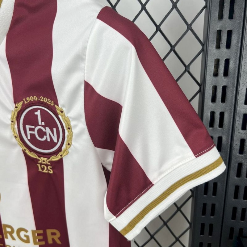 2025/26 1. FC Nurnberg 125th Anniversary jersey kids Kits size: 16-28