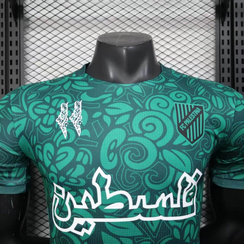 2025/26 Palestino Special Edition Green jersey Player Version