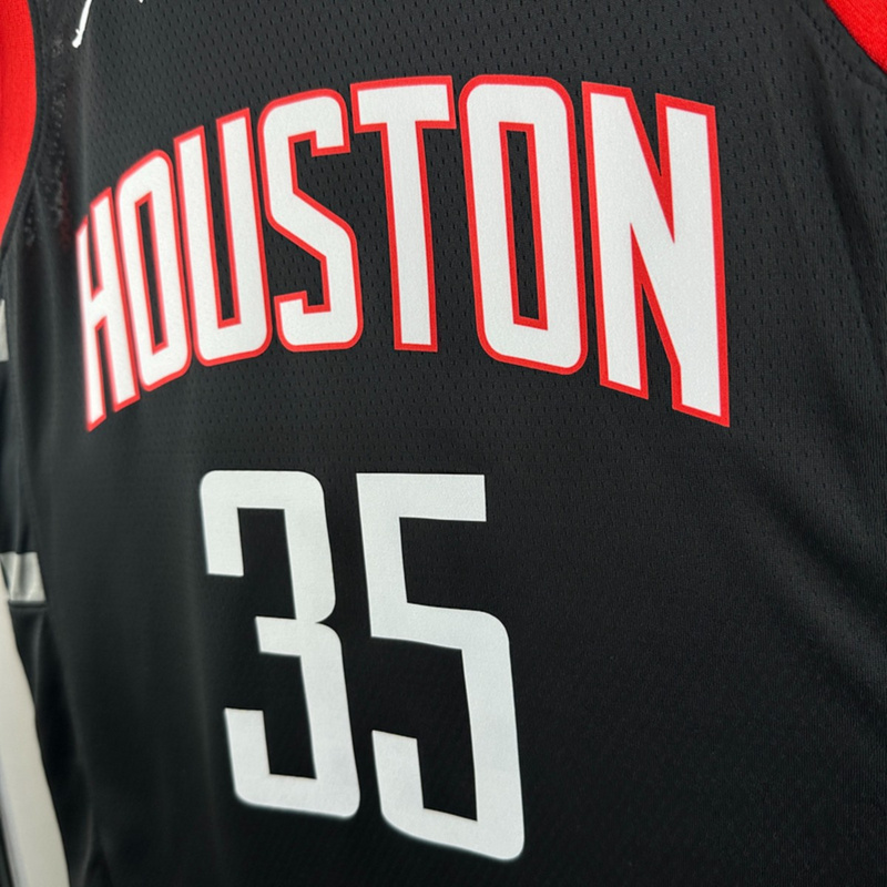 NBA Houston Rockets 2024 V-Neck Balck Jersey DURANT#35 S-XXL