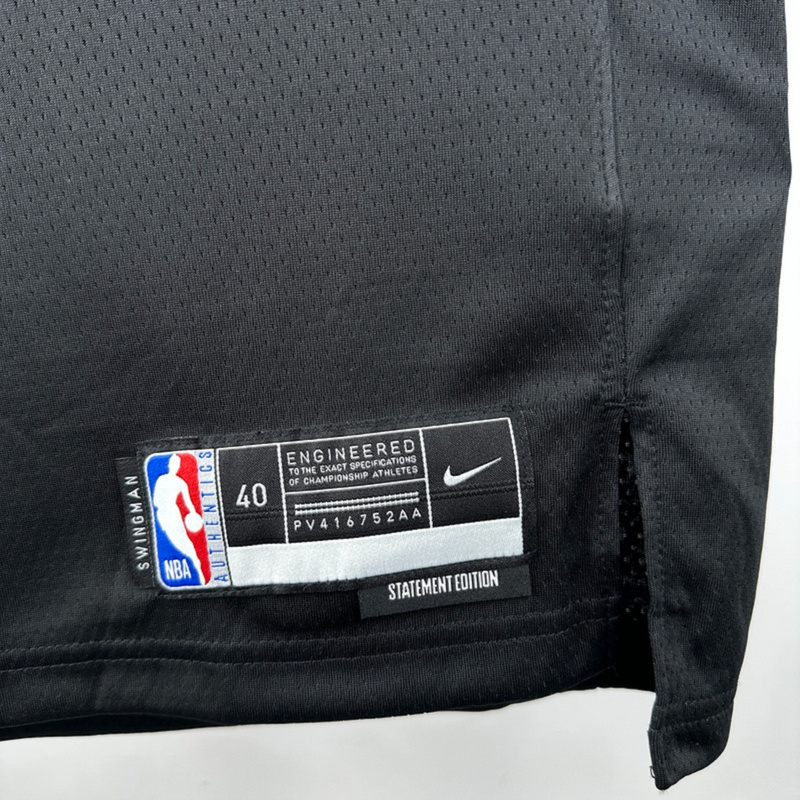 NBA Houston Rockets 2024 V-Neck Balck Jersey DURANT#35 S-XXL