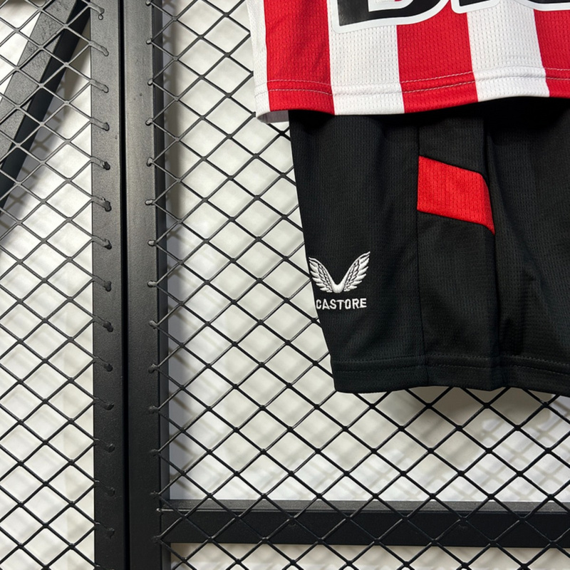 2025/26 Athletic Bilbao home jersey kids Kits size: 16-28