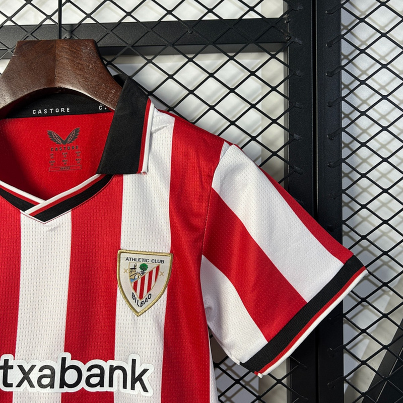 2025/26 Athletic Bilbao home jersey kids Kits size: 16-28