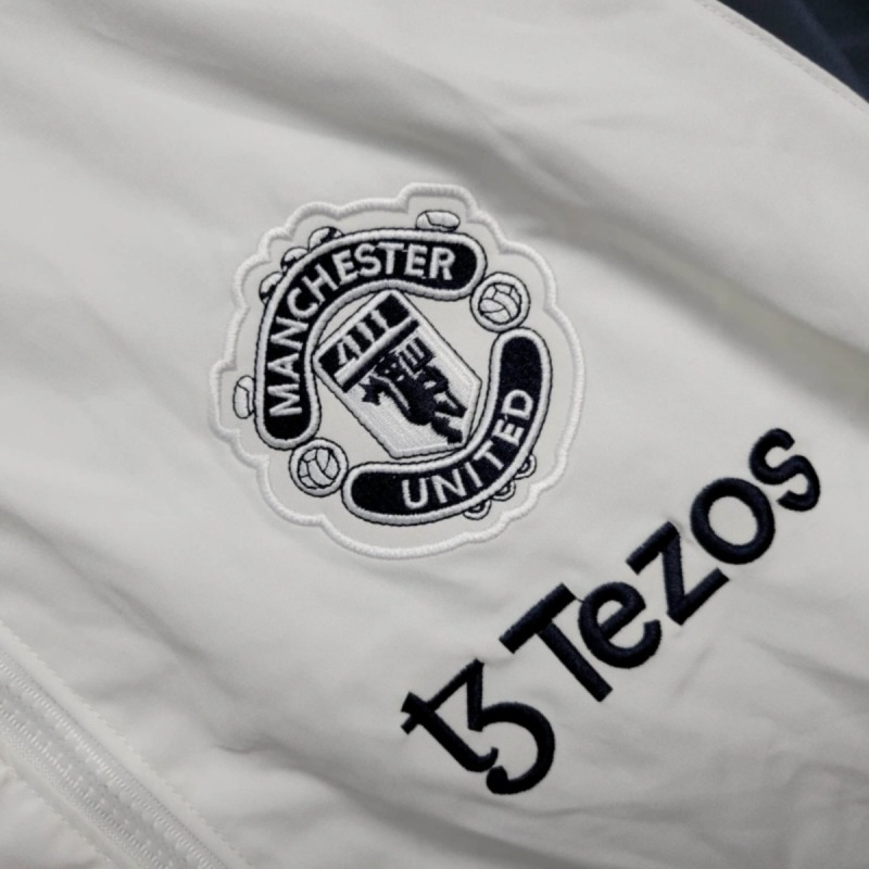2025 Manchester United White Windbreaker Sport Unifom jersey Sport Unifom