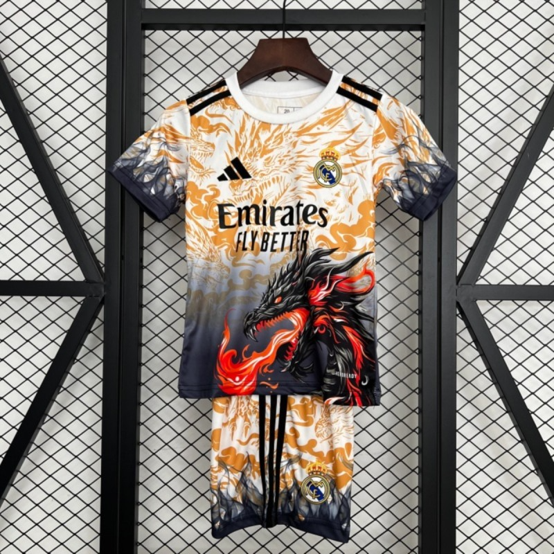 2025/26 Real Madrid Special Edition jersey kids Kits size: 16-28