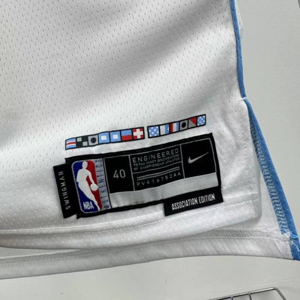 NBA Los Angeles Clippers 24/25 Round Neck White Jersey PAUL#3 S-XXL