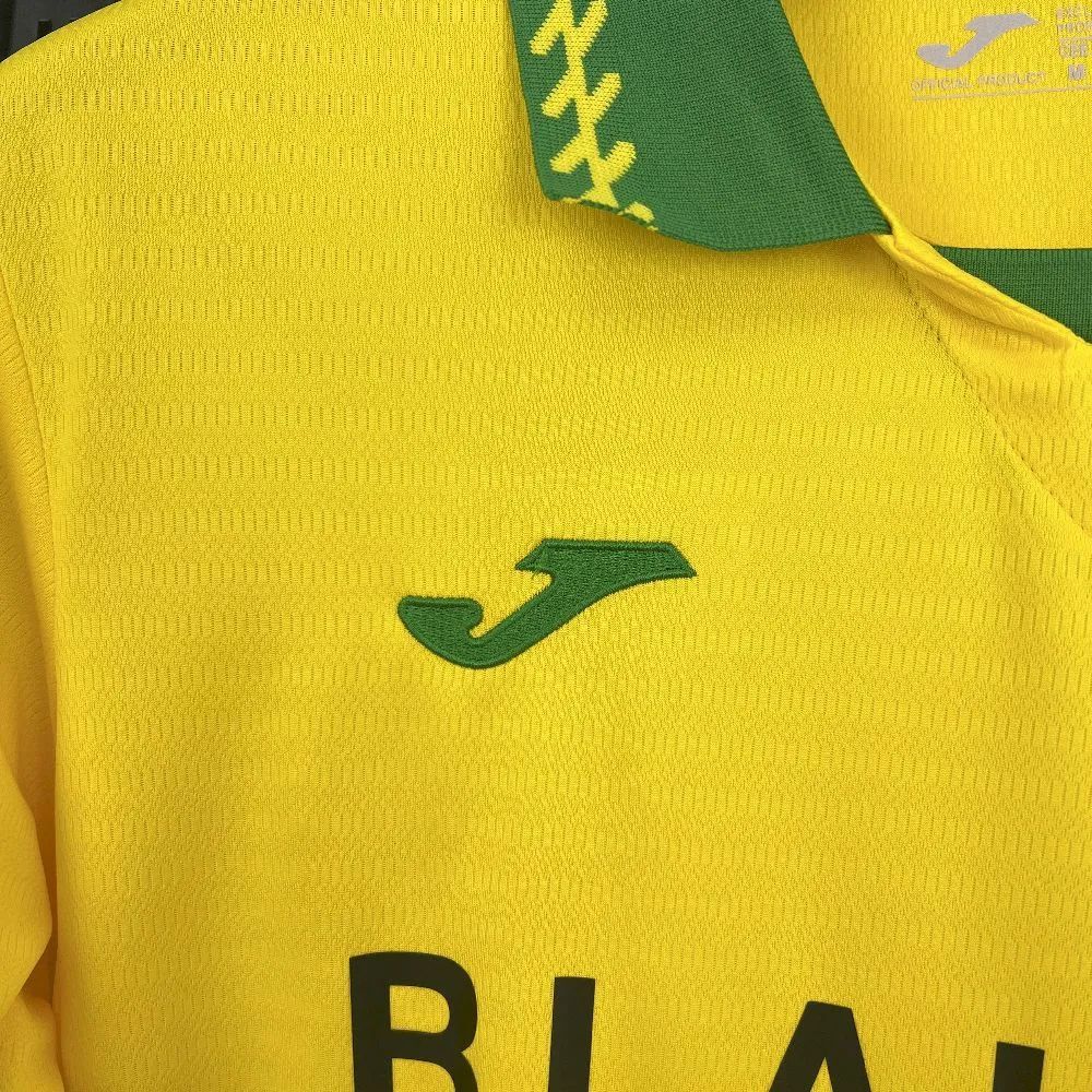 2025/26 SNorwich City F.C. Home Yellow Jersey Fan Version