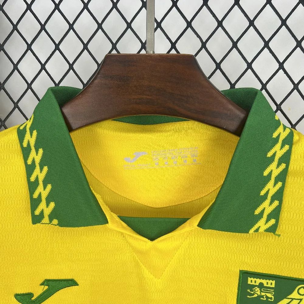 2025/26 SNorwich City F.C. Home Yellow Jersey Fan Version