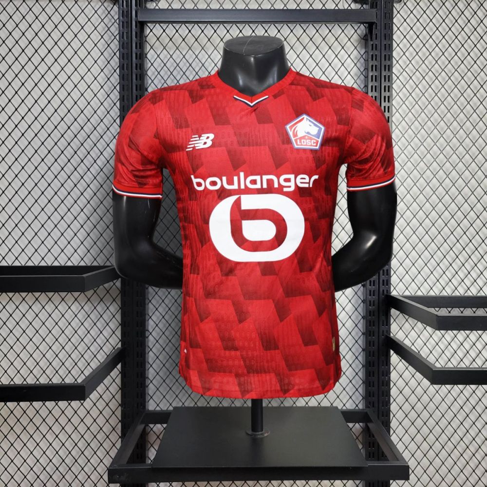 2025/26 Lille OSC Home Red Jersey Player Version