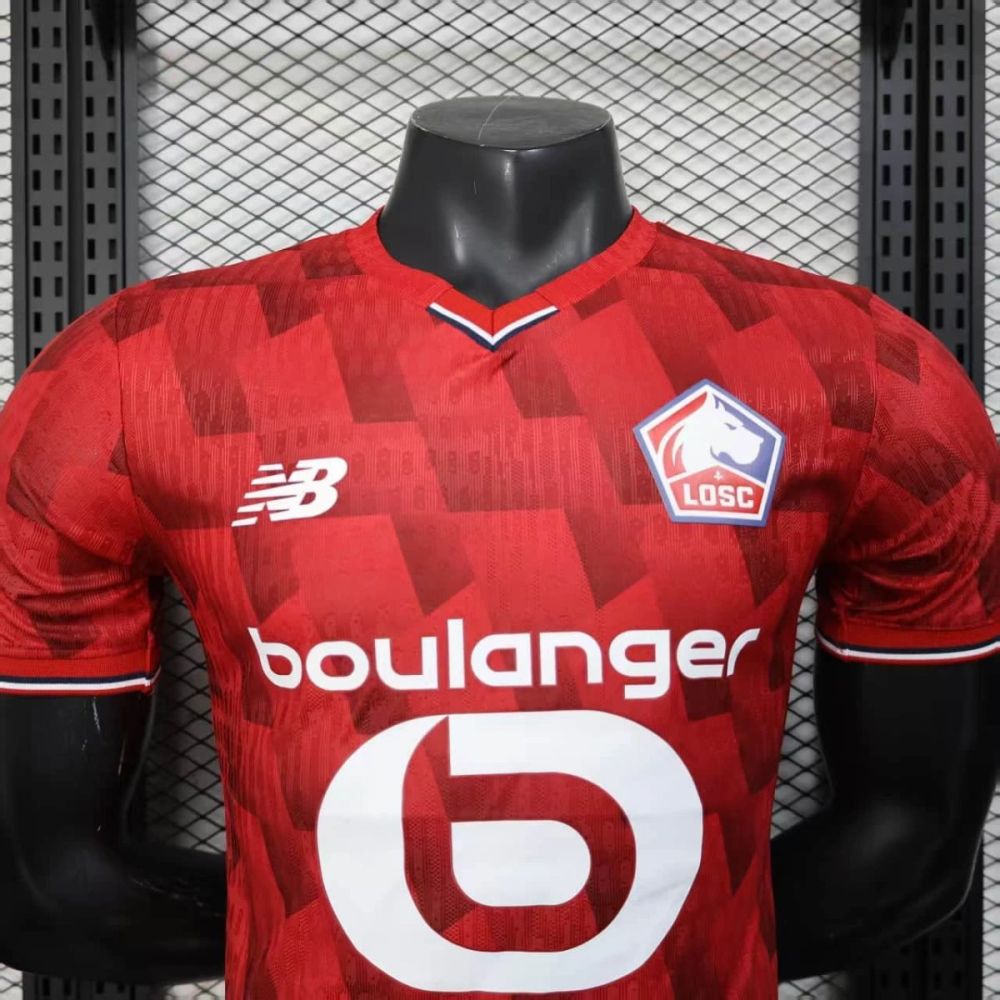 2025/26 Lille OSC Home Red Jersey Player Version