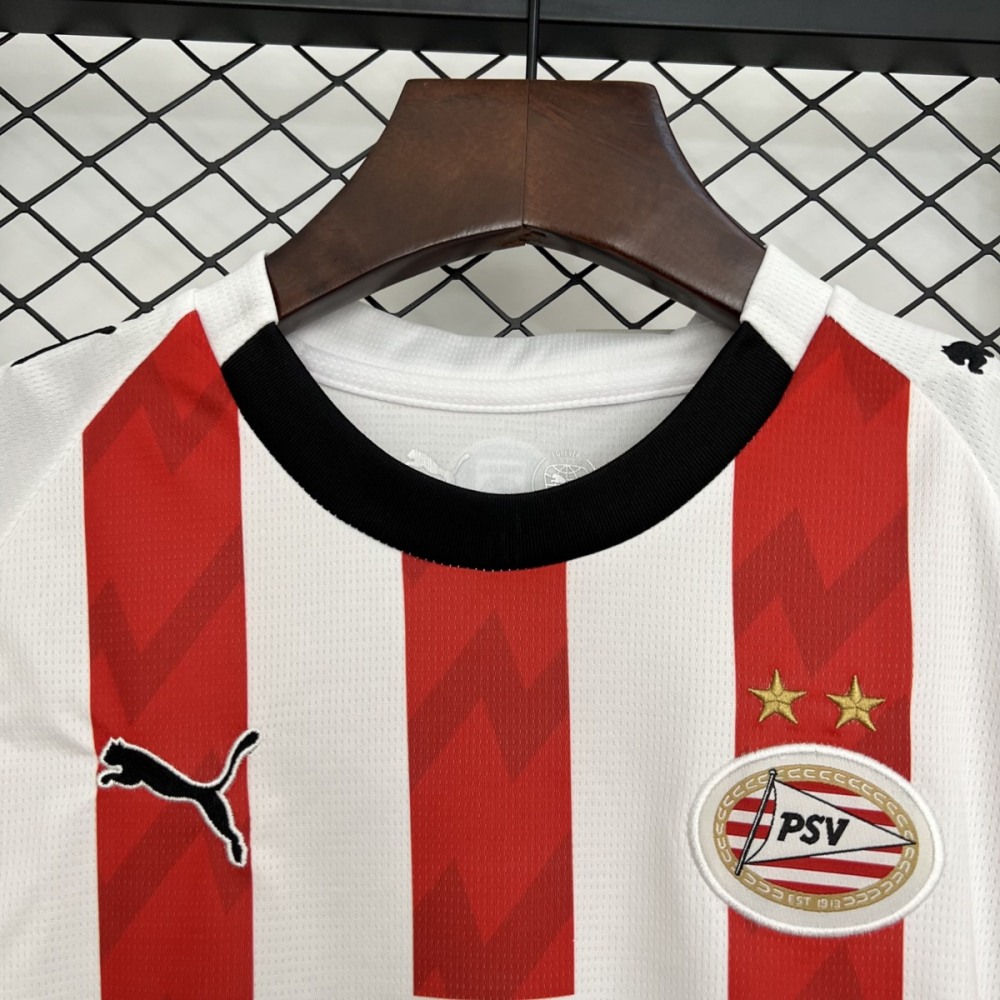 2025/26 PSV Eindhoven Home jersey Kid Kits Size 16-28