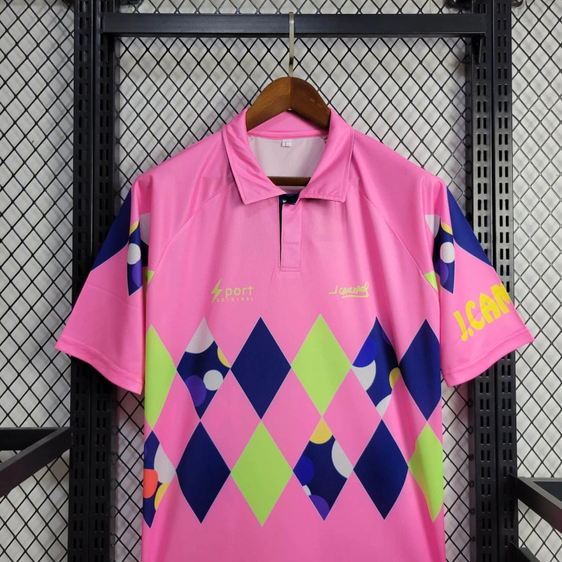 Retro Mexico 1995 Goalkeeper Pink jersey Fan Version J.CAMPOS Number 1