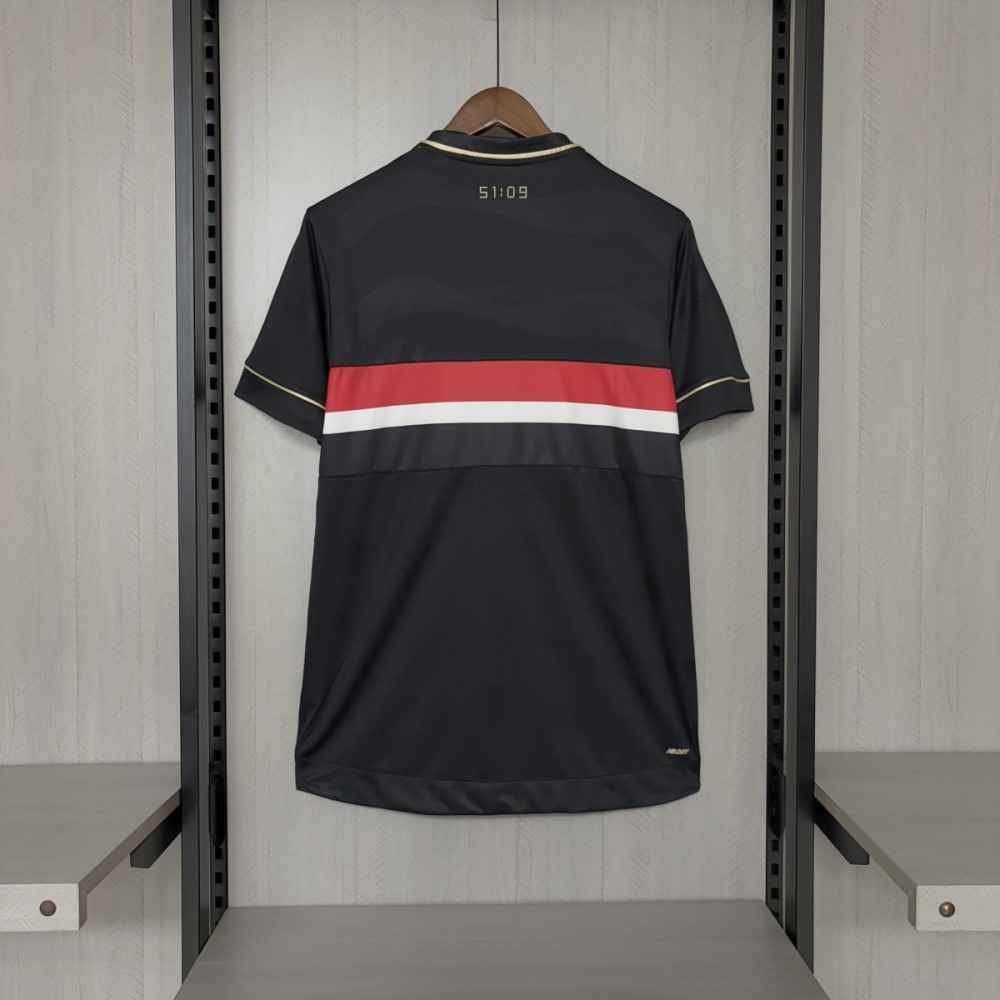 2025/26 Sao Paulo Second Away Black jersey Fan Version
