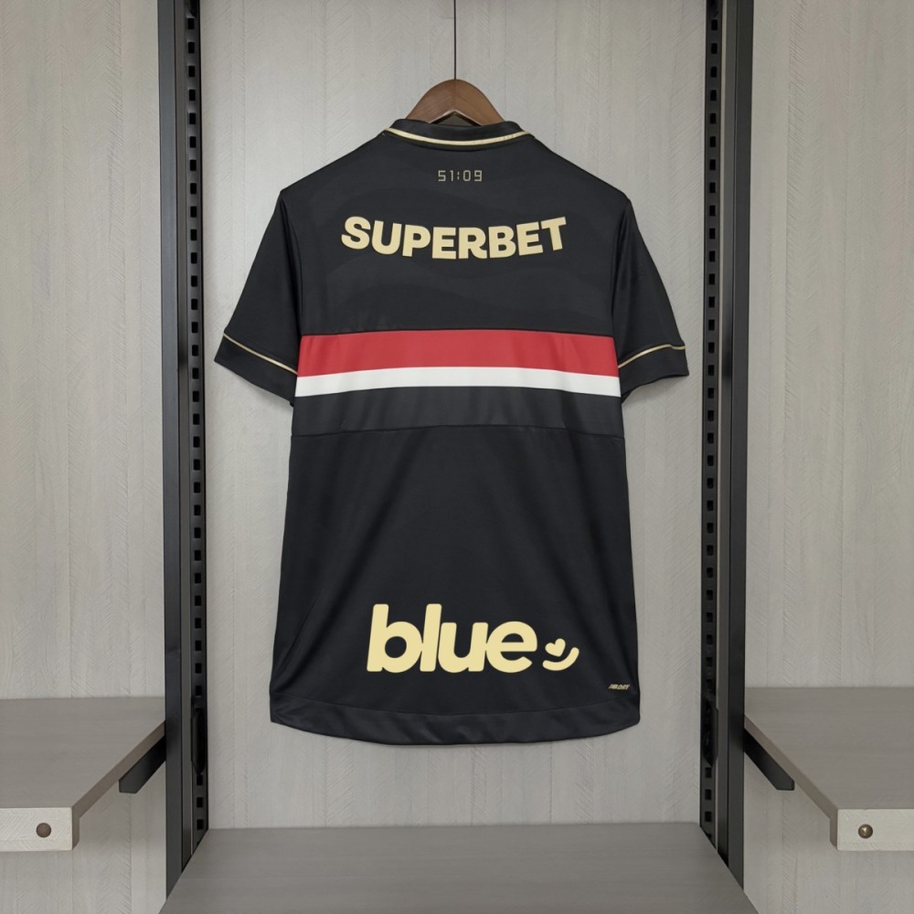2025/26 Sao Paulo Second Away Black jersey Fan Version
