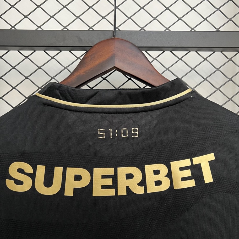 2025/26 Sao Paulo Second Away Black jersey Fan Version