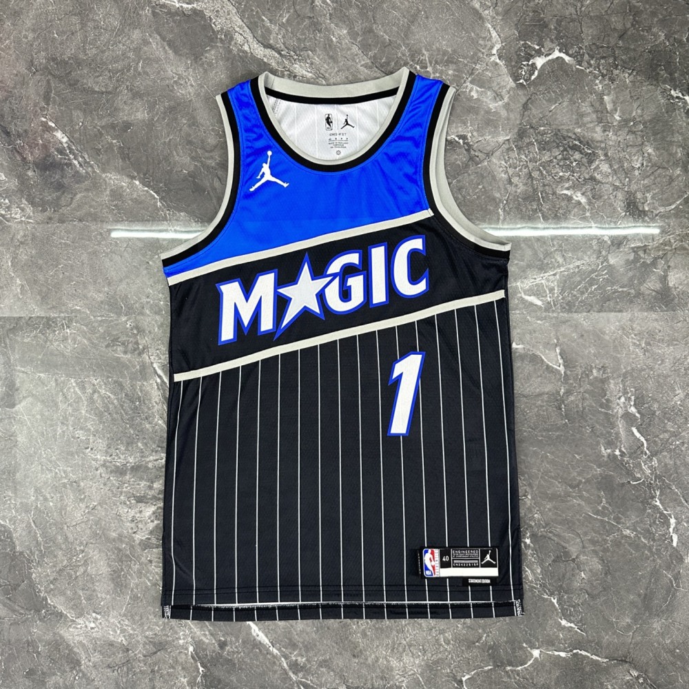 NBA Orlando Magic 2025/26 Round Neck Jordan Edition Black Jersey HARDAWAY#1 S-XXL