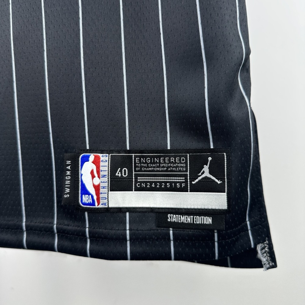 NBA Orlando Magic 2025/26 Round Neck Jordan Edition Black Jersey HARDAWAY#1 S-XXL