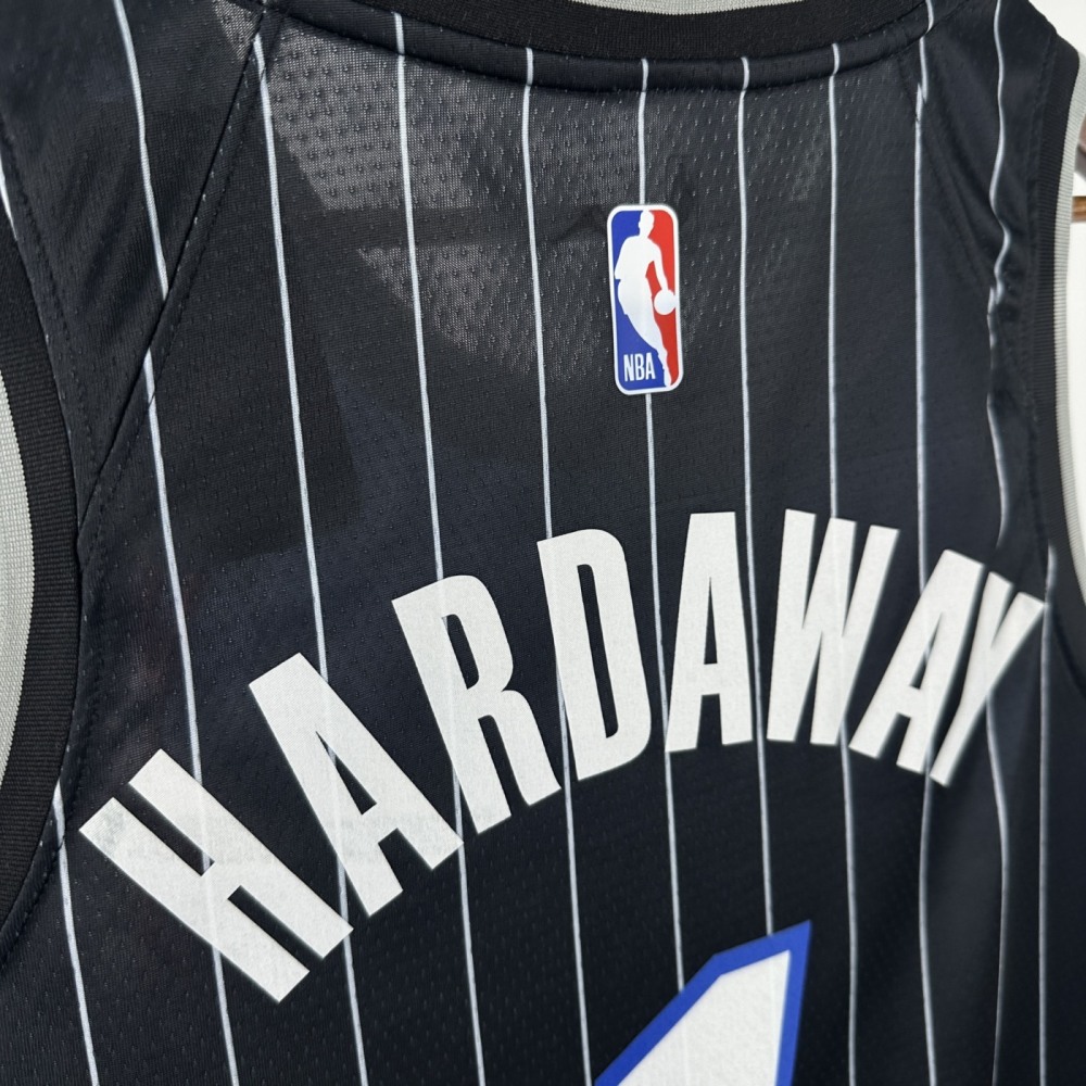 NBA Orlando Magic 2025/26 Round Neck Jordan Edition Black Jersey HARDAWAY#1 S-XXL