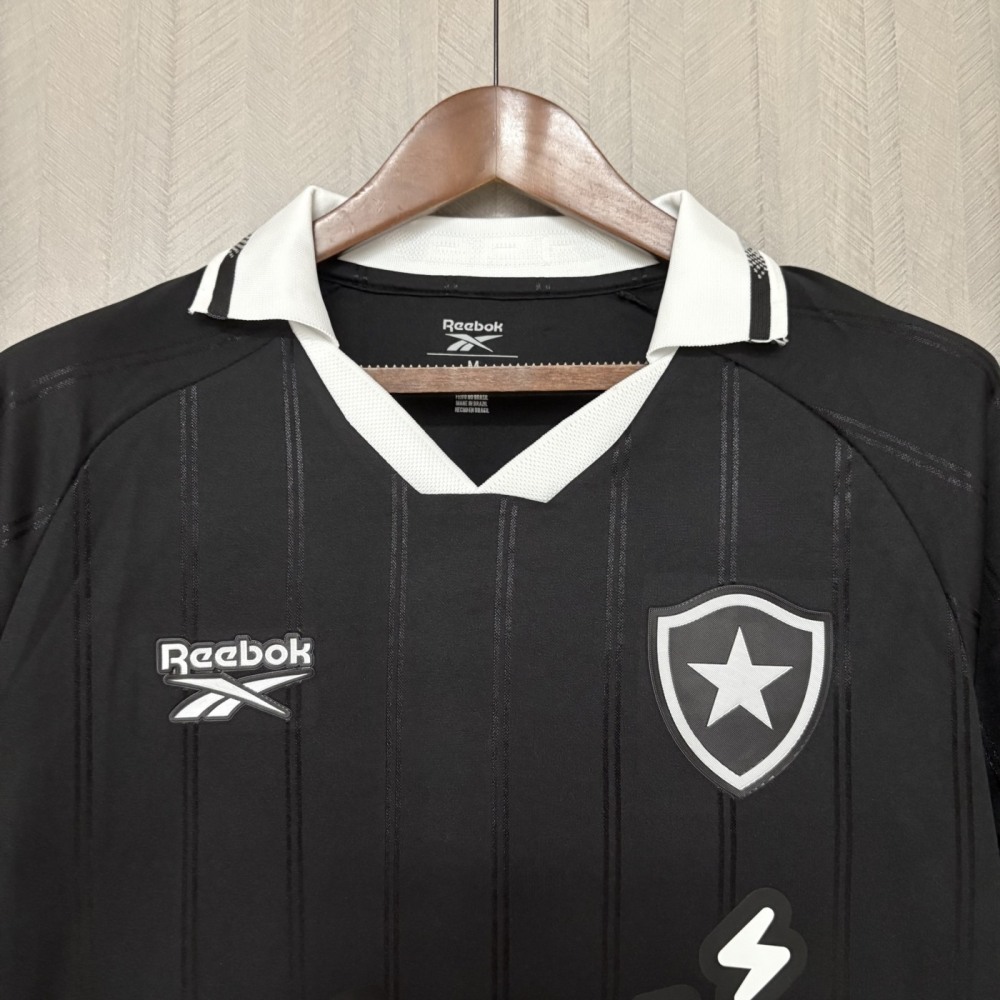 Botafogo 2025/26 Away Black Jersey Fan Version