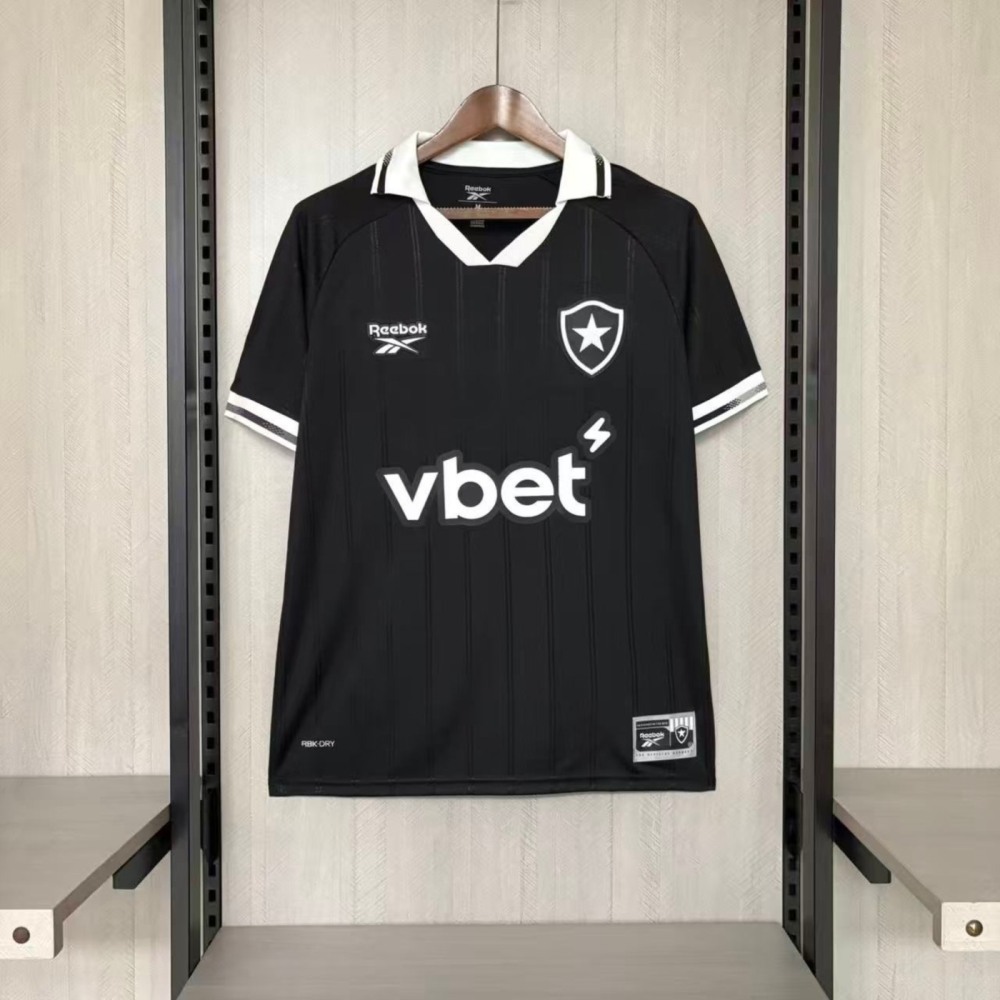Botafogo 2025/26 Away Black Jersey Fan Version