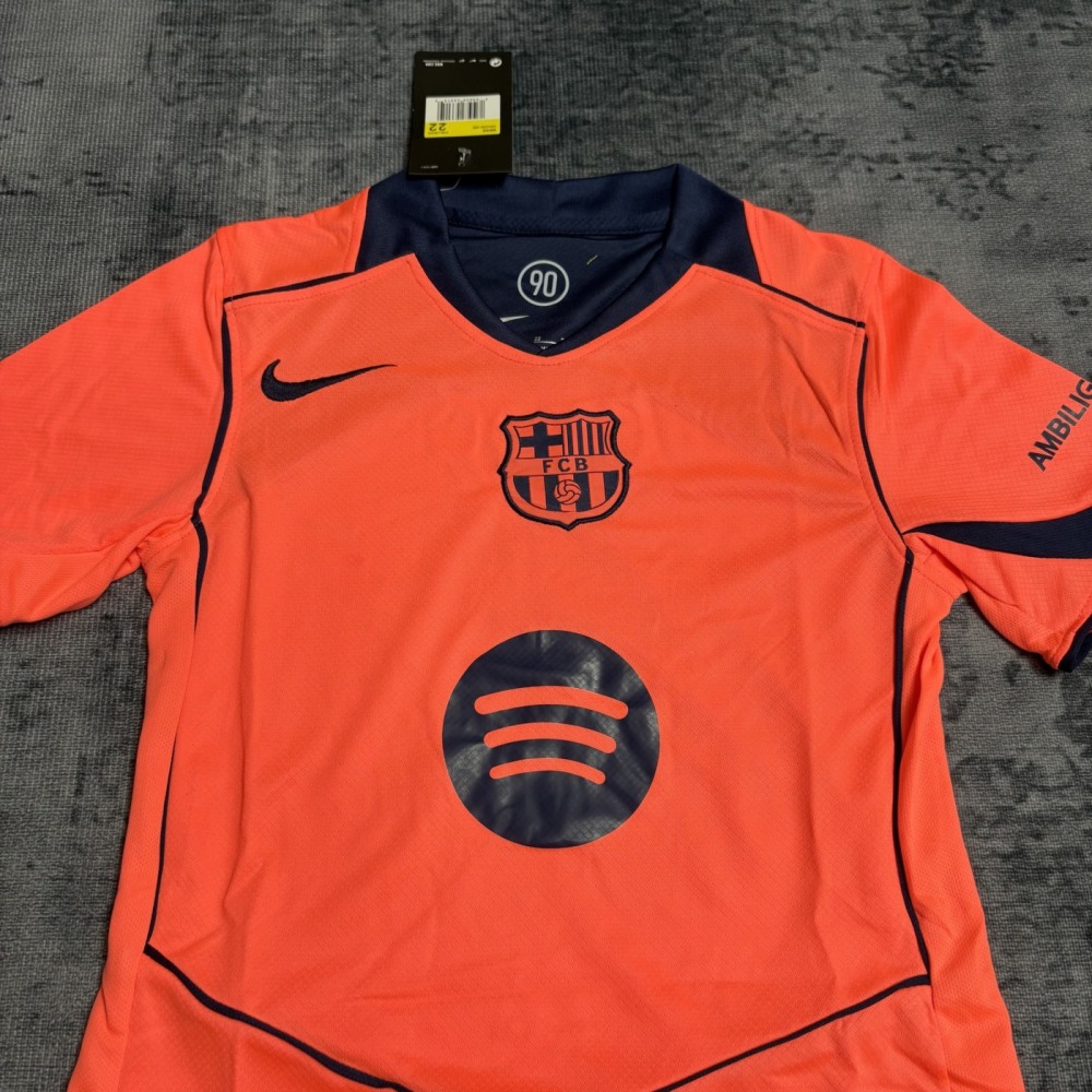 2025/26 Barcelona Second Away jersey kids Kits size: 16-28