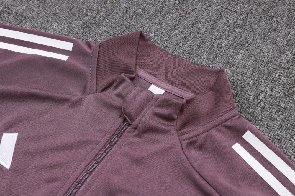 2025/26 Manchester United Dusty Purple Jacket Training Suit Set Football Team Shirt Sports Fashion