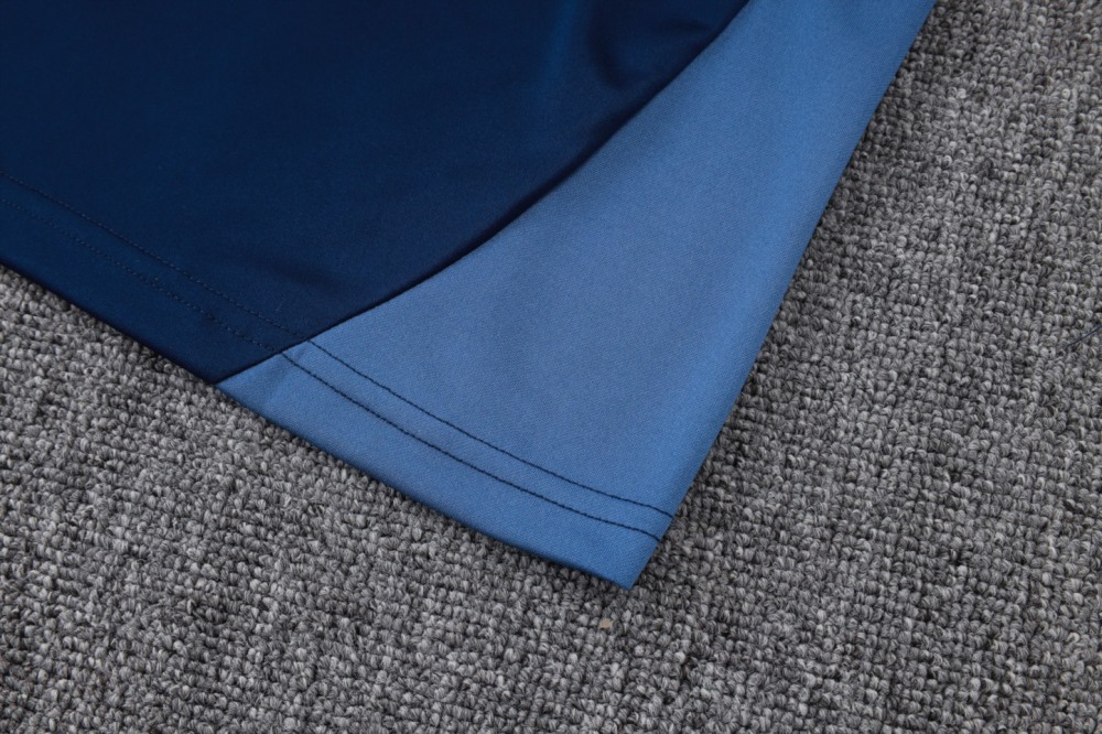 202526 Riyadh royal blue Long-sleeved half-pull training kit Football team kit