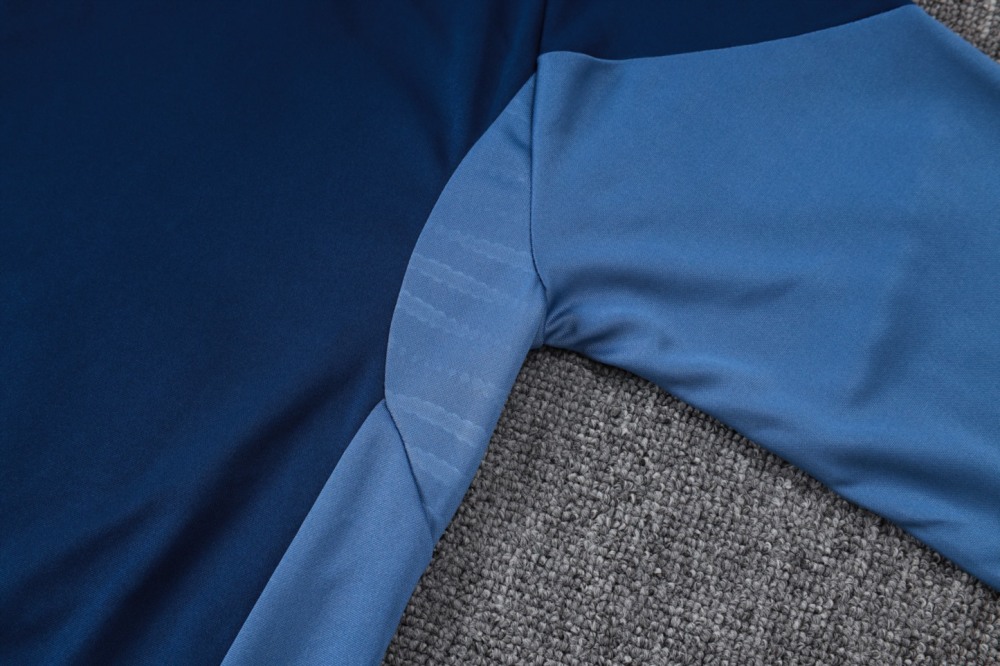 202526 Riyadh royal blue Long-sleeved half-pull training kit Football team kit