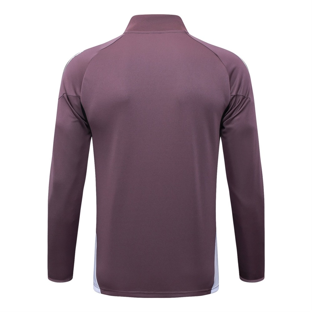2025/26 Manchester United Dusty Purple Jacket Training Suit Set Football Team Shirt Sports Fashion