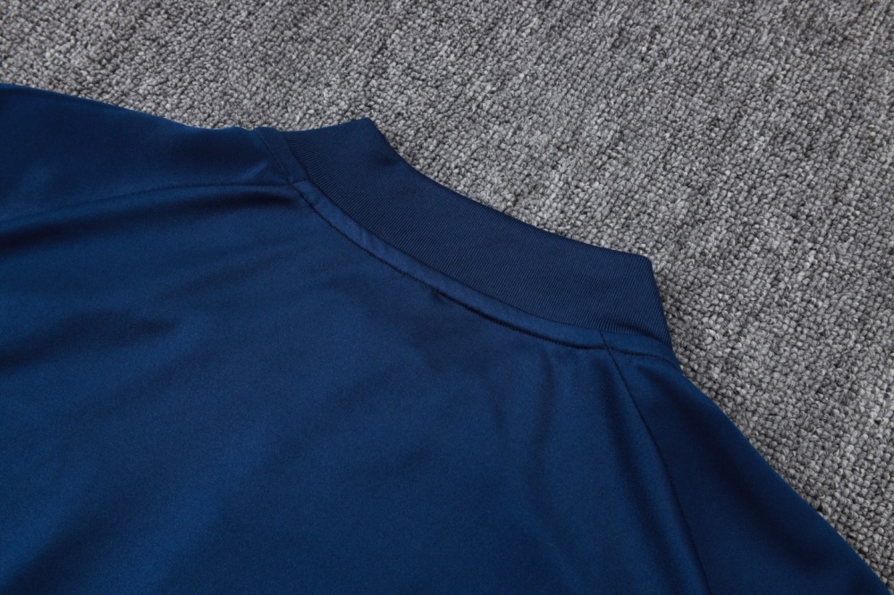 202526 Riyadh royal blue Long-sleeved half-pull training kit Football team kit