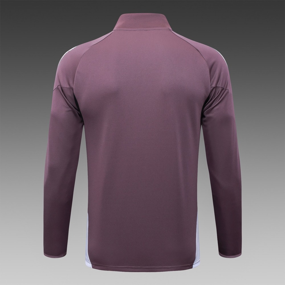 2025/26 Manchester United Dusty Purple Jacket Training Suit Set Football Team Shirt Sports Fashion