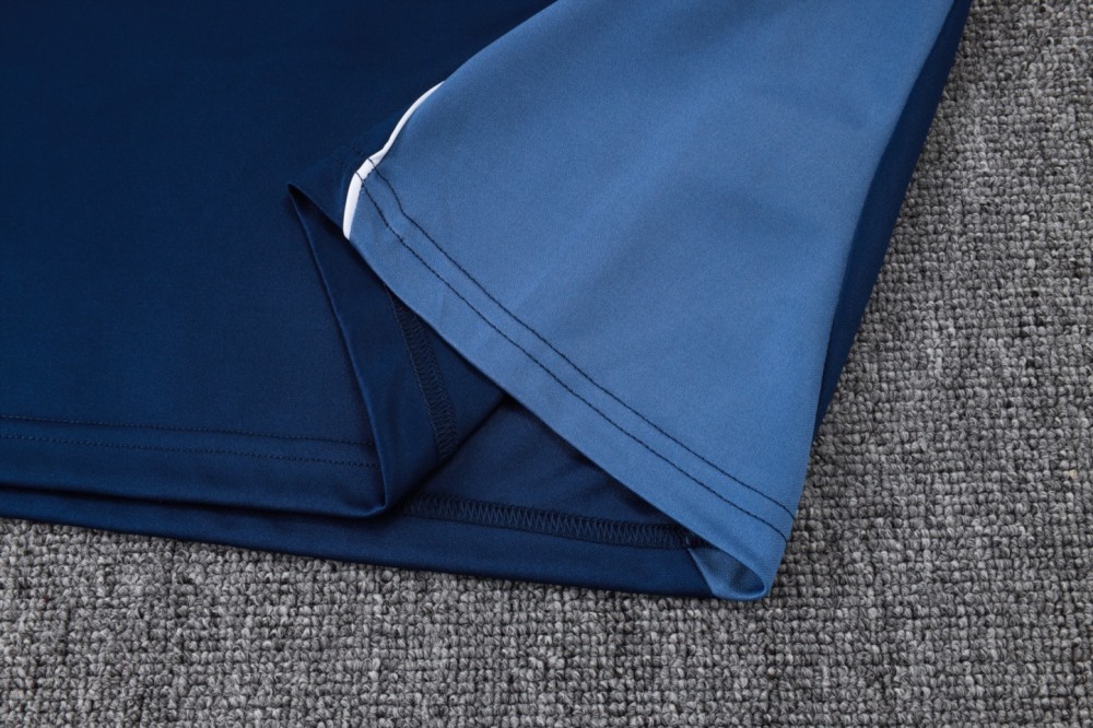 202526 Riyadh royal blue Long-sleeved half-pull training kit Football team kit