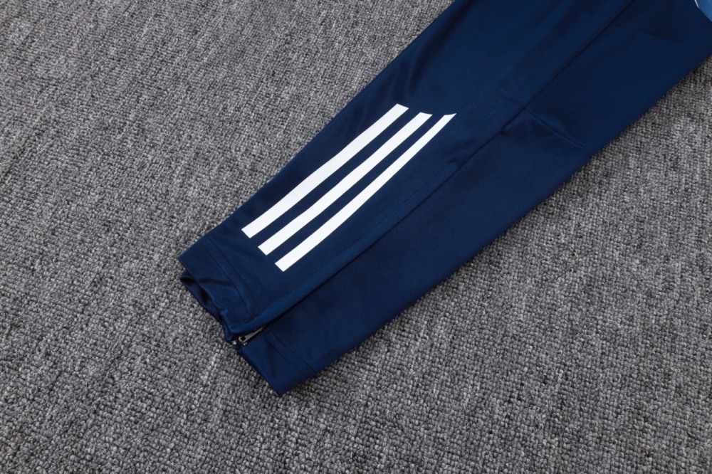 202526 Riyadh royal blue Long-sleeved half-pull training kit Football team kit