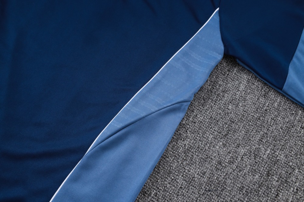202526 Riyadh royal blue Long-sleeved half-pull training kit Football team kit