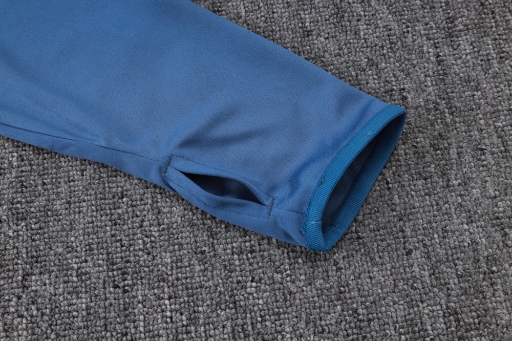 202526 Riyadh royal blue Long-sleeved half-pull training kit Football team kit