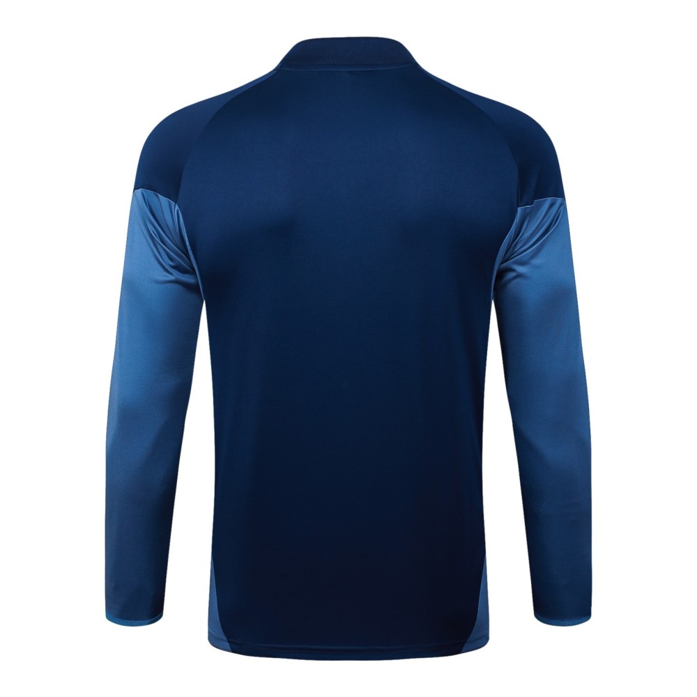 202526 Riyadh royal blue Long-sleeved half-pull training kit Football team kit