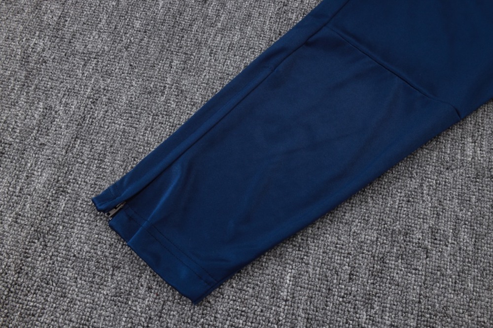 202526 Riyadh royal blue Long-sleeved half-pull training kit Football team kit