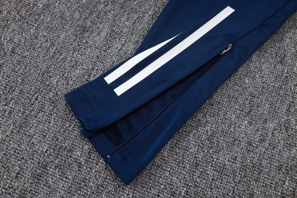 202526 Riyadh royal blue Long-sleeved half-pull training kit Football team kit