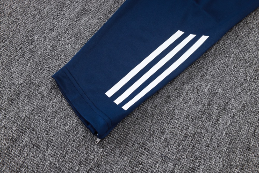 202526 Riyadh royal blue Long-sleeved half-pull training kit Football team kit