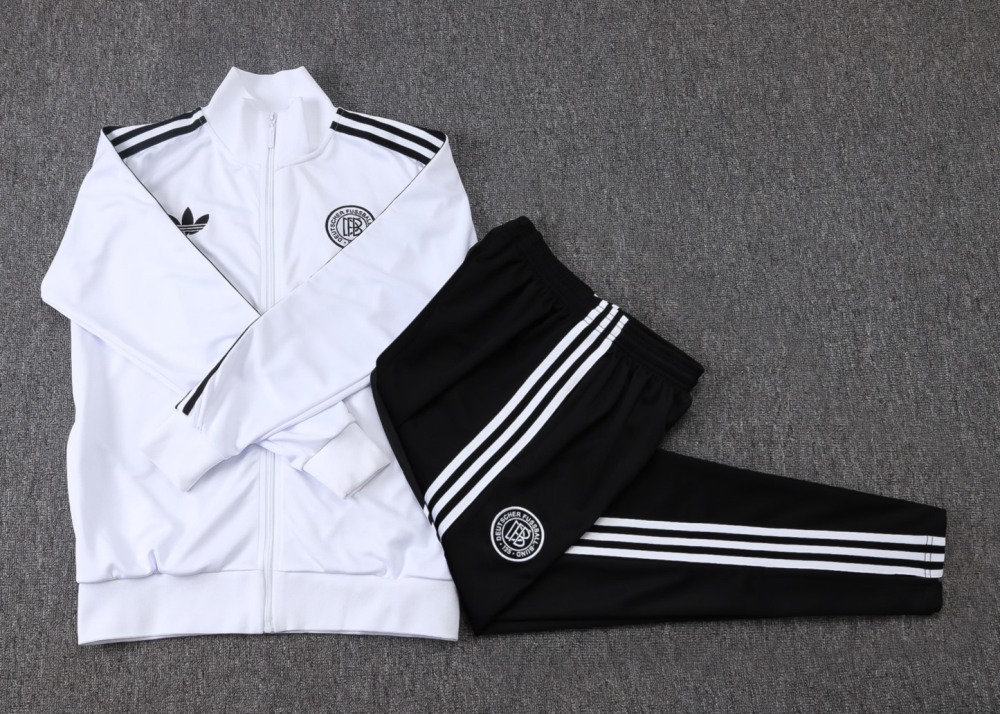 2025/26 Germany white Jacket Training Suit Set Football Team Shirt Sports Fashion