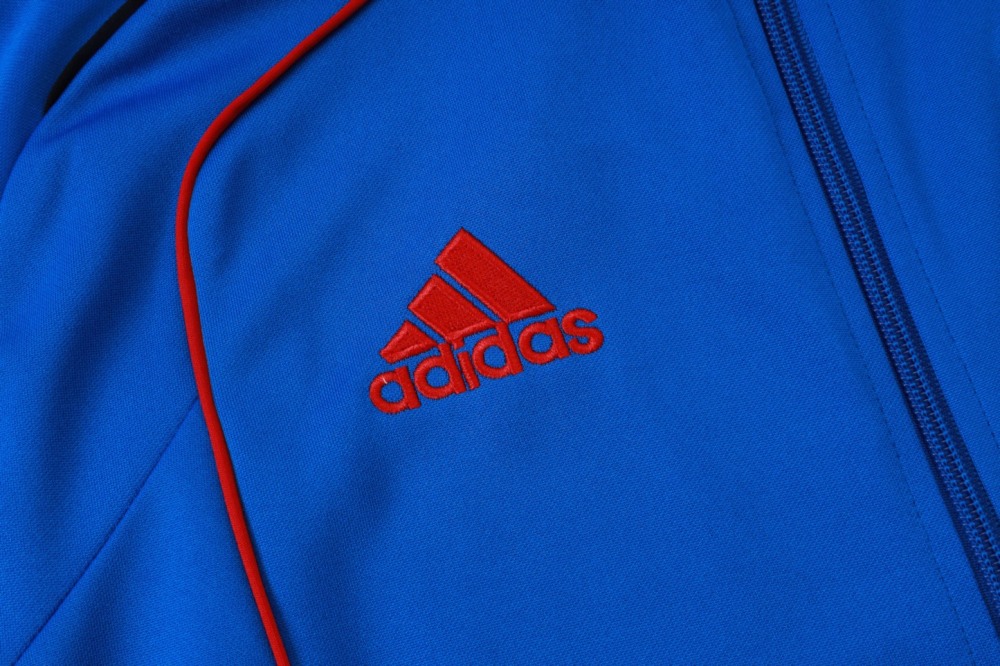 2025/26 Manchester United Colorful Blue Jacket Training Suit Set Football Team Shirt Sports Fashion