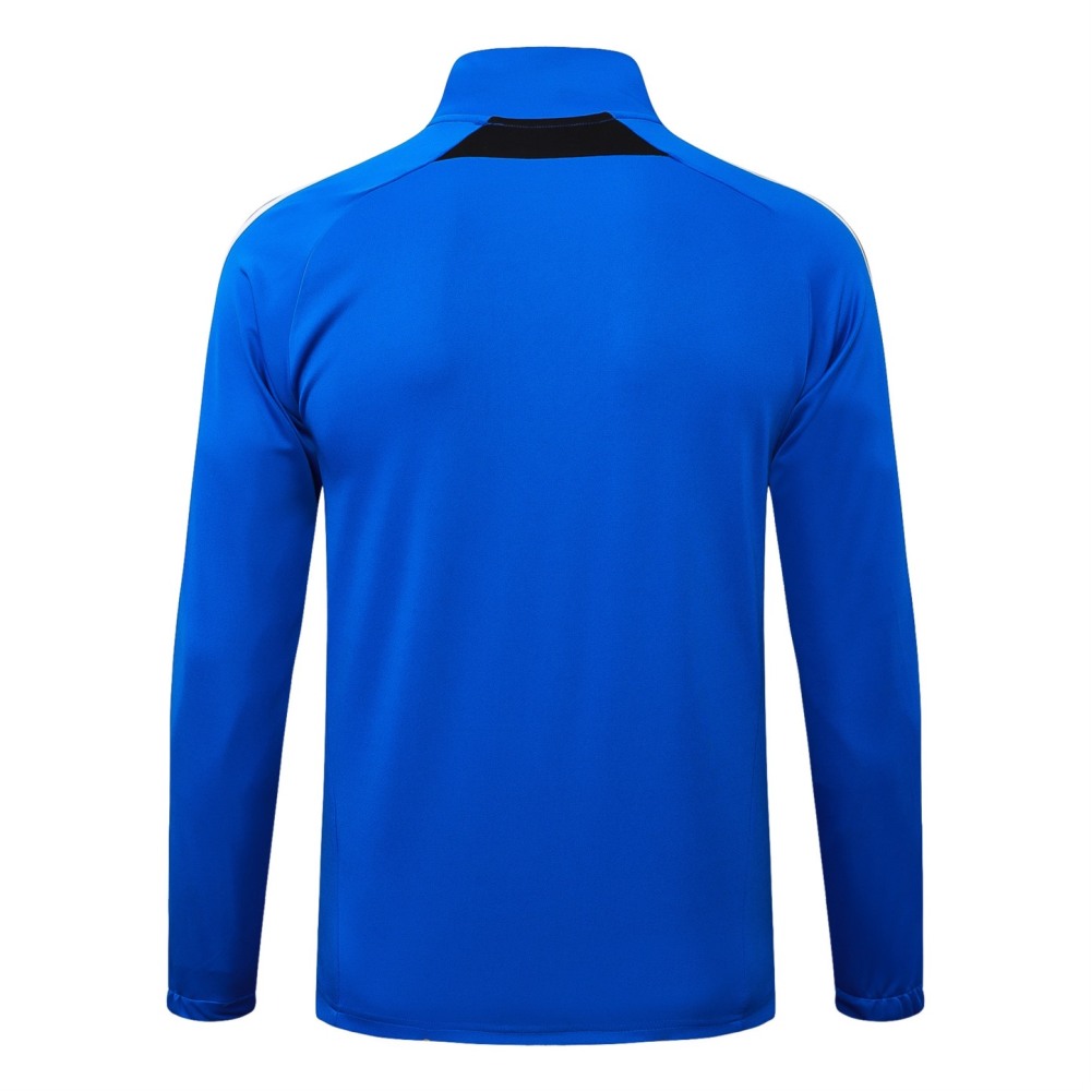 2025/26 Manchester United Colorful Blue Jacket Training Suit Set Football Team Shirt Sports Fashion