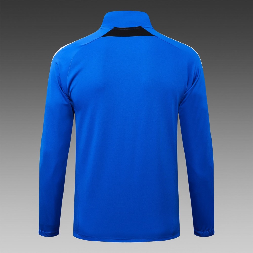2025/26 Manchester United Colorful Blue Jacket Training Suit Set Football Team Shirt Sports Fashion
