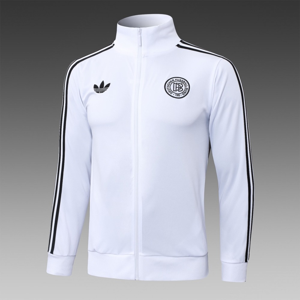 2025/26 Germany white Jacket Training Suit Set Football Team Shirt Sports Fashion