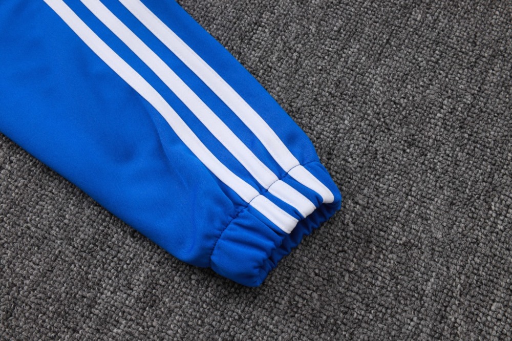 2025/26 Manchester United Colorful Blue Jacket Training Suit Set Football Team Shirt Sports Fashion