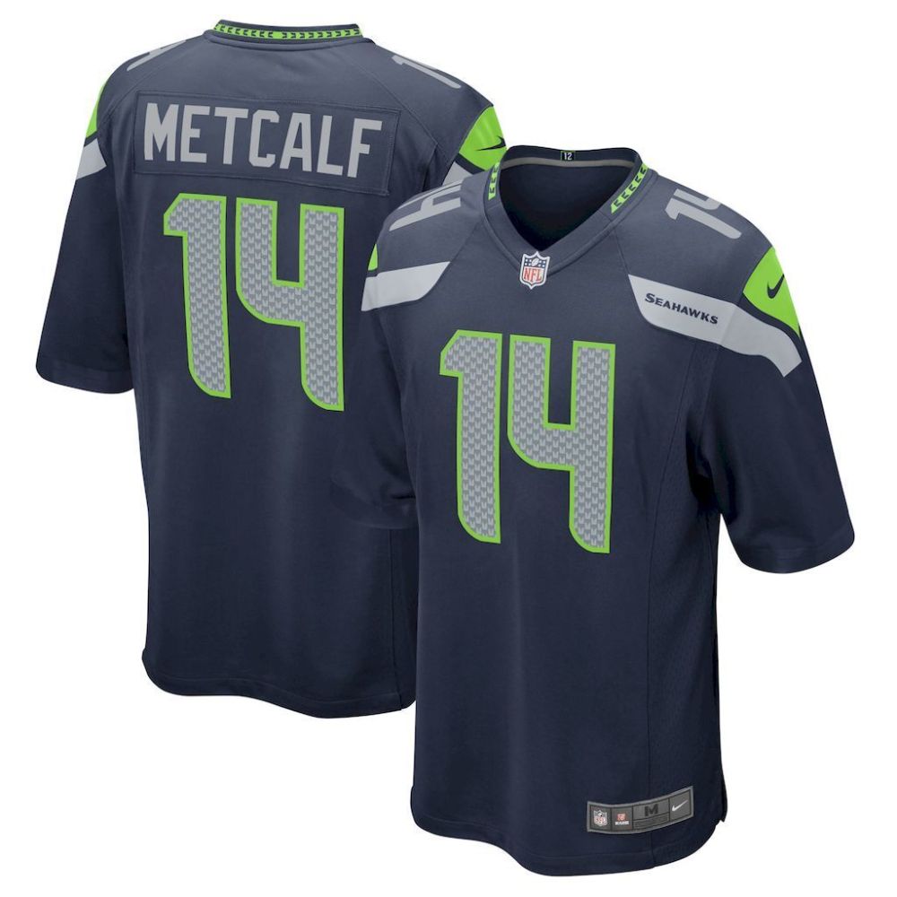 NFL Seattle seahawks Jeysey METCALF #14