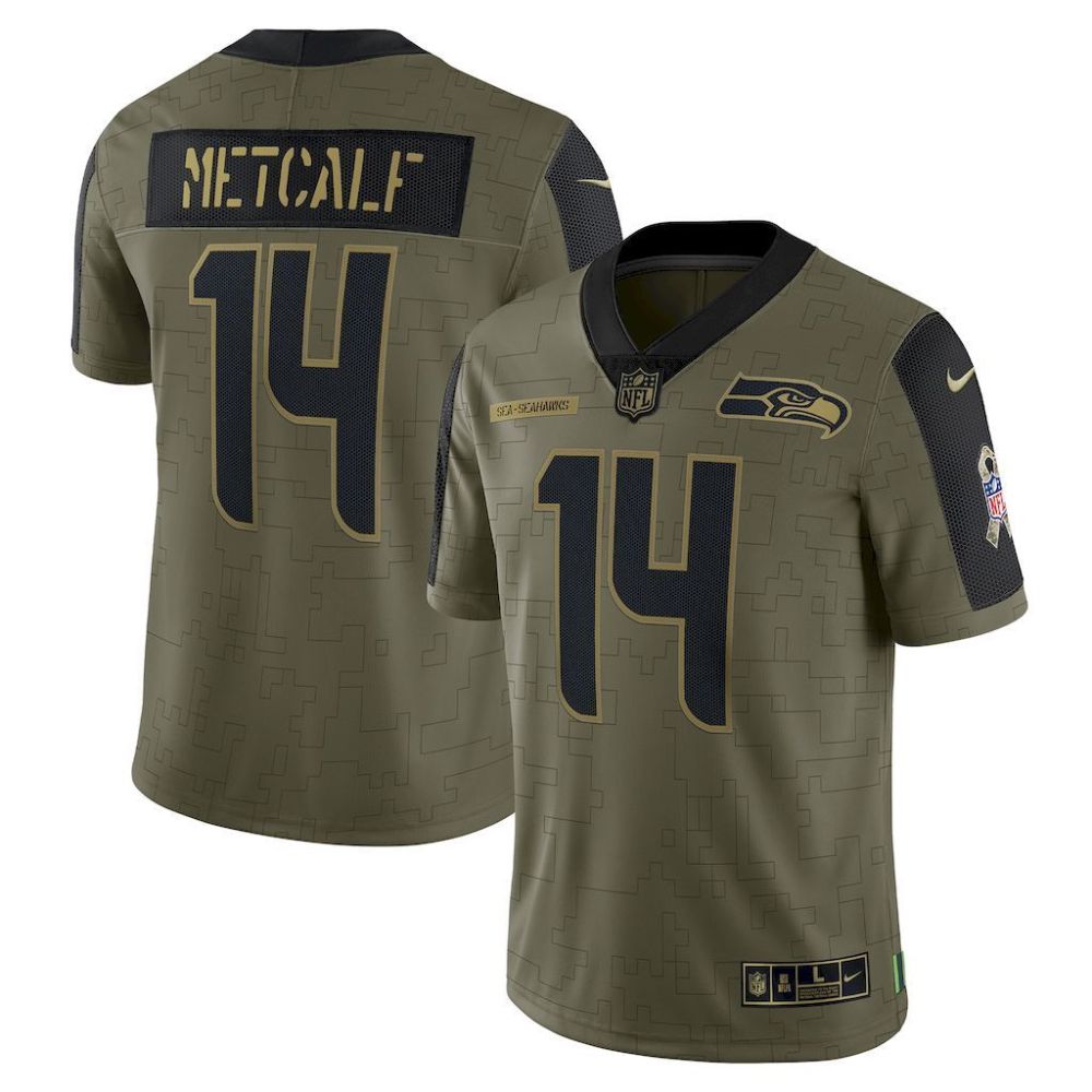 NFL Seattle seahawks Jeysey METCALF #14