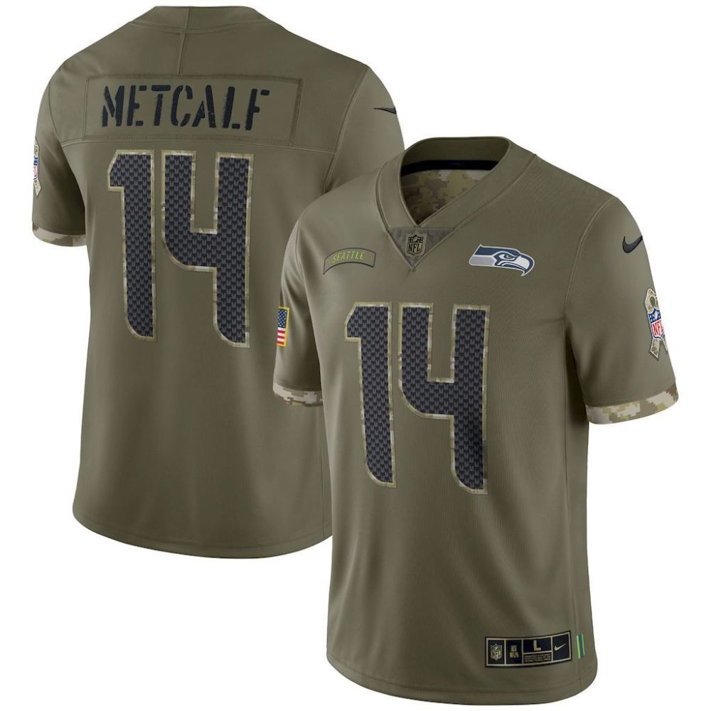 NFL Seattle seahawks Jeysey METCALF #14
