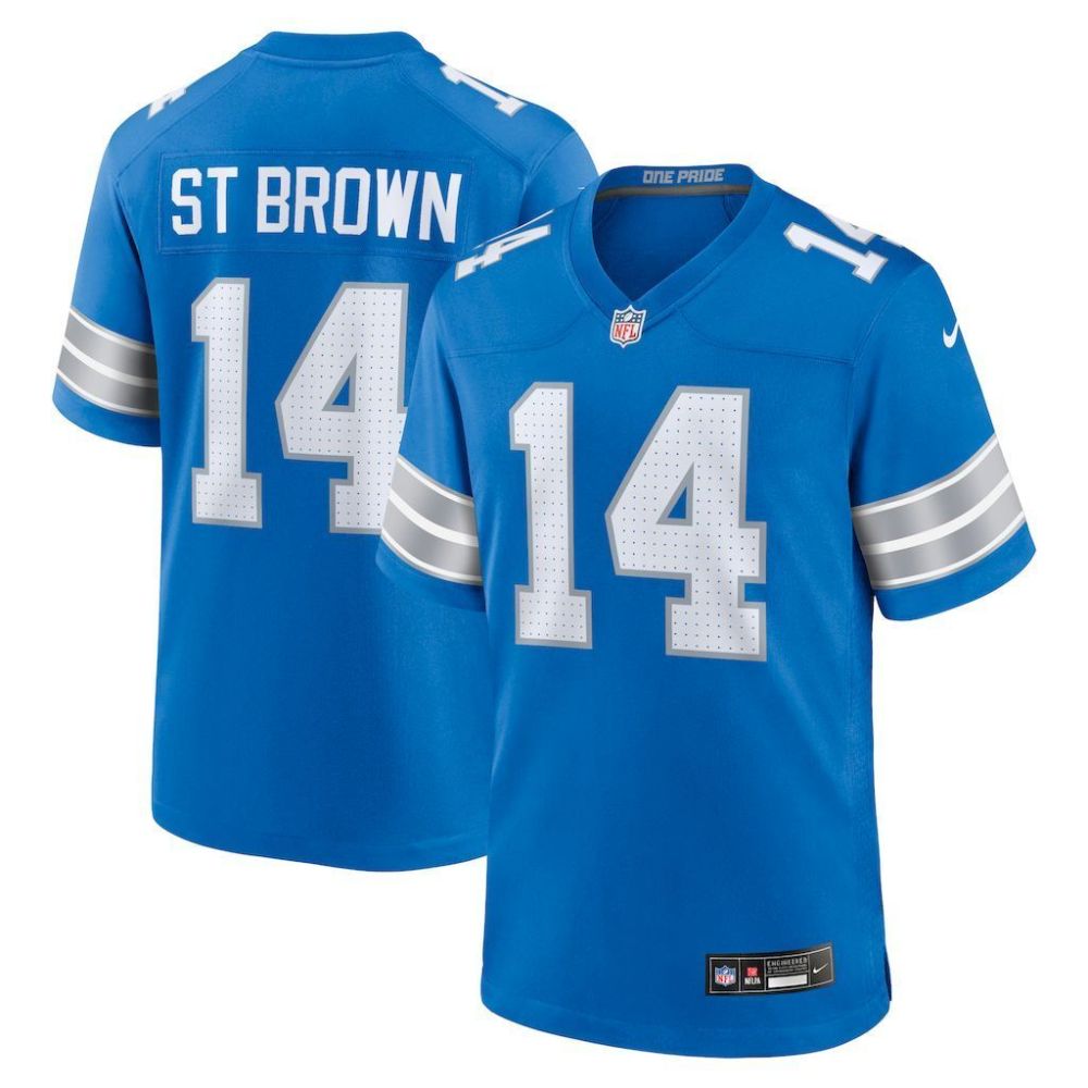 NFL Detroit Lions Jeysey ST BROWN #14